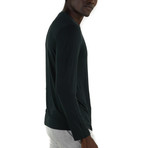 Rayon Long Sleeve Sleep Shirt // Black (S)