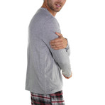 Rayon Long Sleeve Sleep Shirt // Gray (XL)