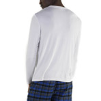 Rayon Long Sleeve Sleep Shirt // White (L)