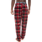 Comfy Velvet Texture Sleep Pant // Red + Black (XL)