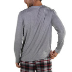 Rayon Long Sleeve Sleep Shirt // Gray (M)
