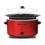 8.5 Qt. Stainless Steel Slow Cooker // Red