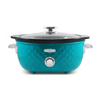 6 Qt. Oval Slow Cooker // Teal