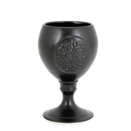 Celtic Knot Goblet // 12 oz // Black Matte