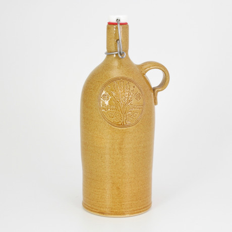 Tall Boy Growler + Home Brew Logo // 32 oz // Honey Wheat (Nut Brown)