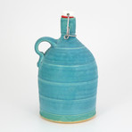 Banded Straight Jug Growler // 32 oz (Turquoise Matte)