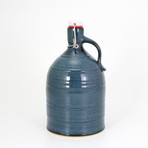 Banded Straight Jug Growler // 64 oz (Cascade Green)