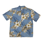 Hibiscus Trends Shirt // Light Blue (Small)