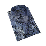 Joe Button-Up Long Sleeve Shirt // Blue (S)