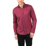 Gerald Button-Up Long Sleeve Shirt // Fuchsia (L)