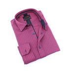 Gerald Button-Up Long Sleeve Shirt // Fuchsia (S)