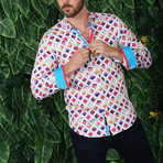 Lucas Button-Up Shirt // Turquoise (L)