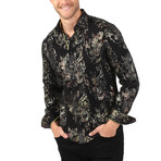 Jax Button-Up Long Sleeve Shirt // Black (L)