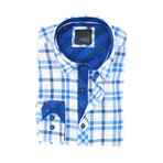 James Button-Up Long Sleeve Shirt // Navy (3XL)