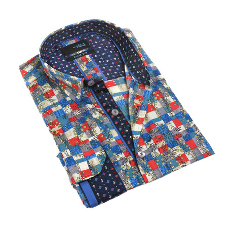 Leon Button-Up Shirt // Navy (S)