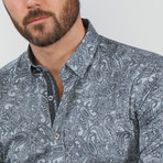 Hasan Button-Up Shirt // Blue (S)