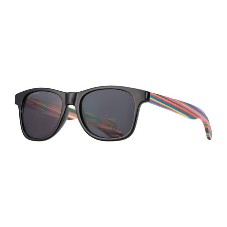 Indio Bifocal Sun Readers // Onyx + Rainbow Wood (+1.25)