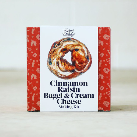 Cinnamon Raisin Bagel + Cream Cheese Making Kit