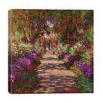 A Pathway in Monet's Garden, Giverny, 1902 by Claude Monet (26"H x 26"W x 1.5"D)