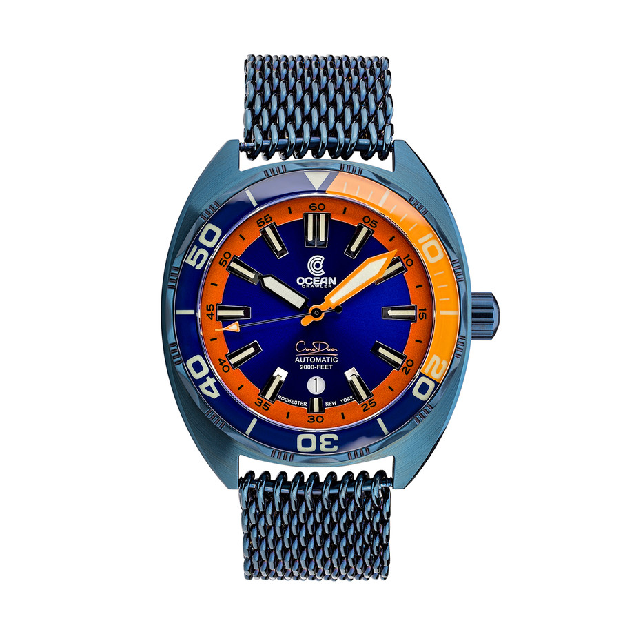 Montre Ocean Crawler Core Diver V3 – Édition Blackout – Homme – Plongeuse