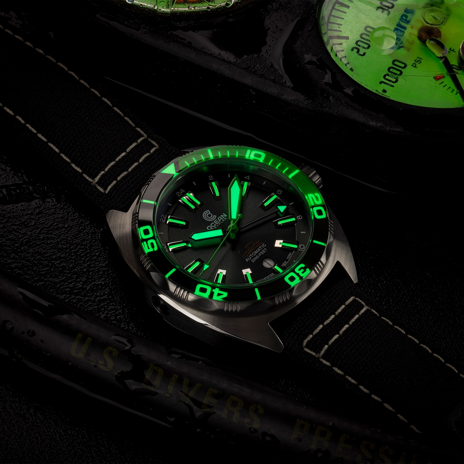 Ocean Crawler Core Diver GMT Automatic // OC-CRGM-BGR - Ocean Crawler ...