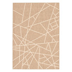 Abstract // Taupe + Champagne (3'11"W x 5'7"L)