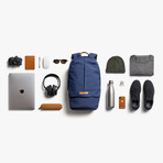 Classic Backpack Plus (Ink Blue Tan)
