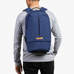 Classic Backpack Plus (Ink Blue Tan)