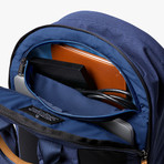 Classic Backpack Plus (Ink Blue Tan)