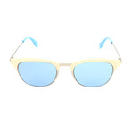 Fendi // Men's 0228 Sunglasses // Silver + Blue