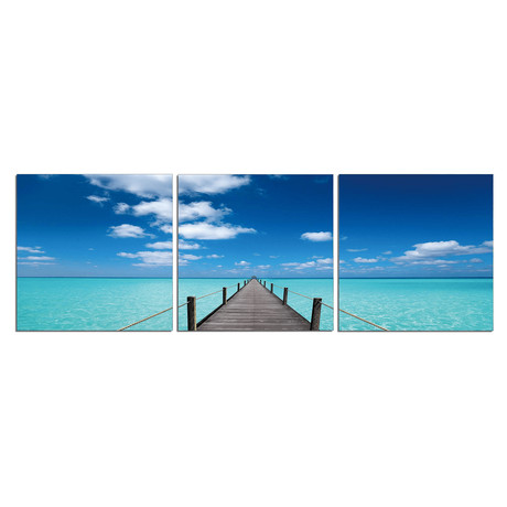 Maldives Pier (Set of 3 - 20 x 20)