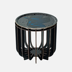 Medusa Outdoor // High // Coffee Table Base (Brushed Black)