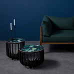 Medusa Outdoor // Medium // Coffee Table Base (Brushed Black)