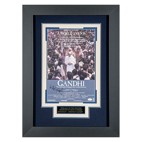 Ben Kingsley // Autographed Display // Gandhi