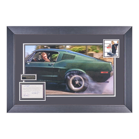 Steve McQueen // Autographed Display // Bullitt