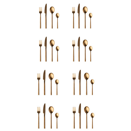 Gem Flatware 32-Piece Set // Gold Plated