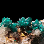 Dioptase on Quartz