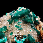 Dioptase on Quartz