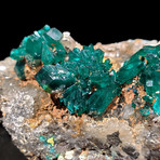 Dioptase on Quartz