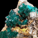 Dioptase on Quartz