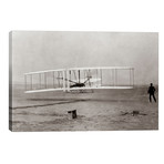 1903 Wright Brothers' Plane Taking Off At Kitty Hawk North Carolina USA // Vintage Images (26"W x 18"H x 1.5"D)