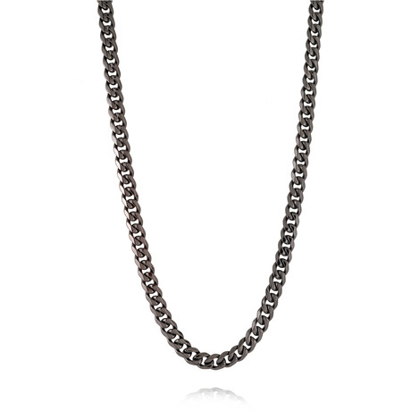 Curb Chain // Gunmetal (20")