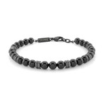 Onyx Beads Bracelet // Black (S)