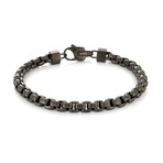 Hexahedron Bracelet // Brushed Gunmetal (M)