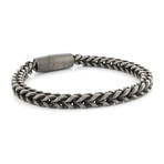 Pull Up Clasp Round Franco Bracelet // Antique (S)