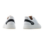 Woke Low Top Sneaker // Space Black + White + Light Cream (Euro: 41)