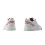 Woke Low Top Sneaker // Pink + White + Light Cream (Euro: 41)