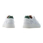 Fleek Low Top Sneaker // Pure White + Green (Euro: 39)