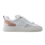 Woke Low Top Sneaker // Pink + White + Light Cream (Euro: 41)