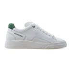 Fleek Low Top Sneaker // Pure White + Green (Euro: 39)